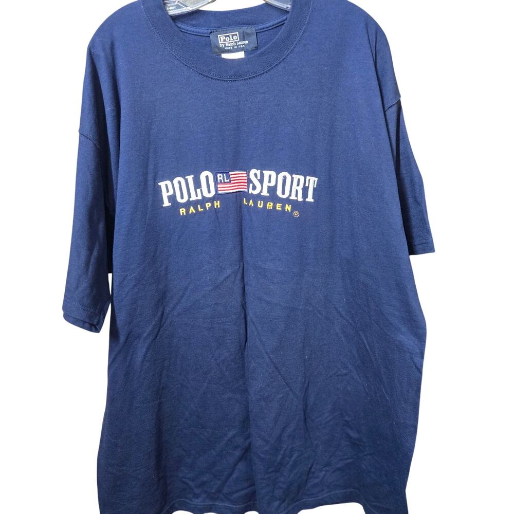 Polo Sport Ralph Lauren Shirt Mens XXL 2XL Embroidered Spellout USA